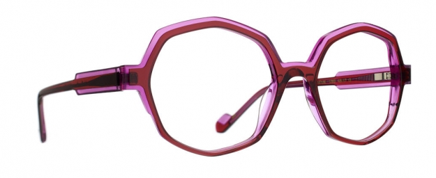 Caroline Abram MINI FLEUR - BURGUNDY / PURPLE ACETATE 1080 - MINI...